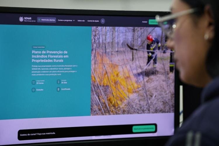 Curso online gratuito orienta trabalhadores rurais de MS sobre prevenção de incêndios florestais - Imagem do artigo