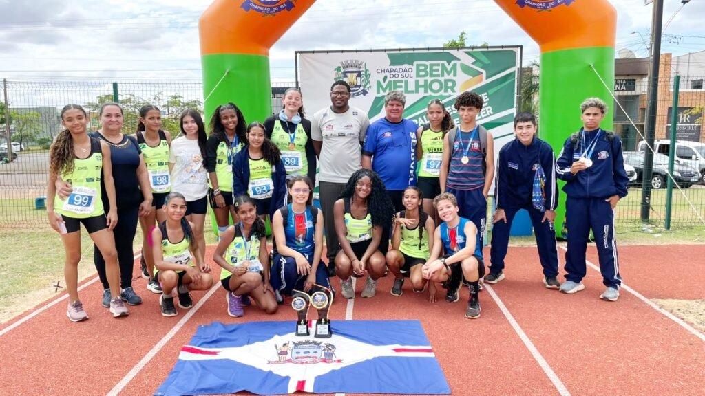 Três Lagoas conquista título estadual Sub‑16 de atletismo e garante vagas nos Jogos Escolares