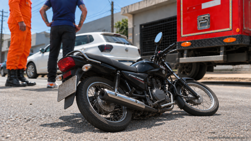 Motorista de HR‑V atropela casal em moto e foge em Campo Grande