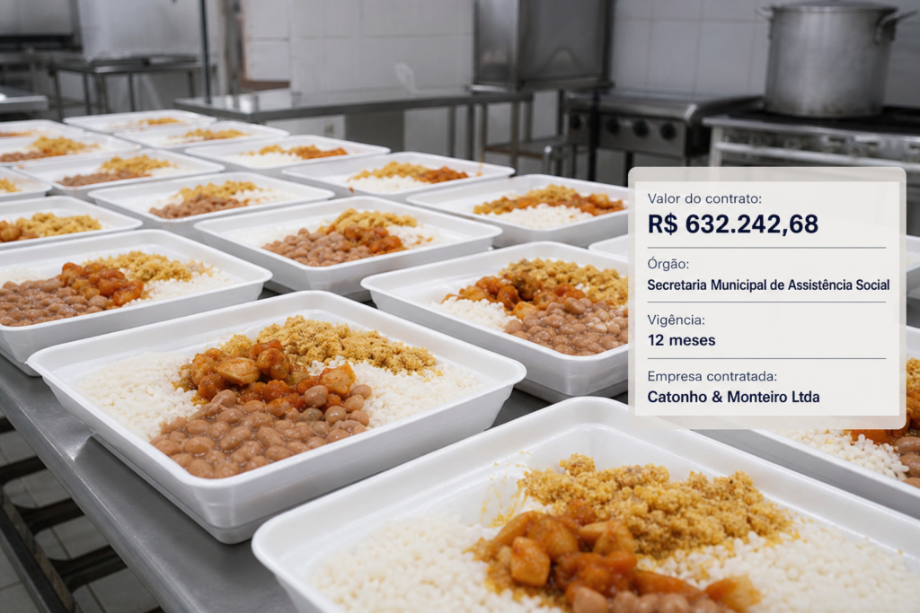 Dourados firma contrato de R$ 632 mil para marmitas da assistência social
